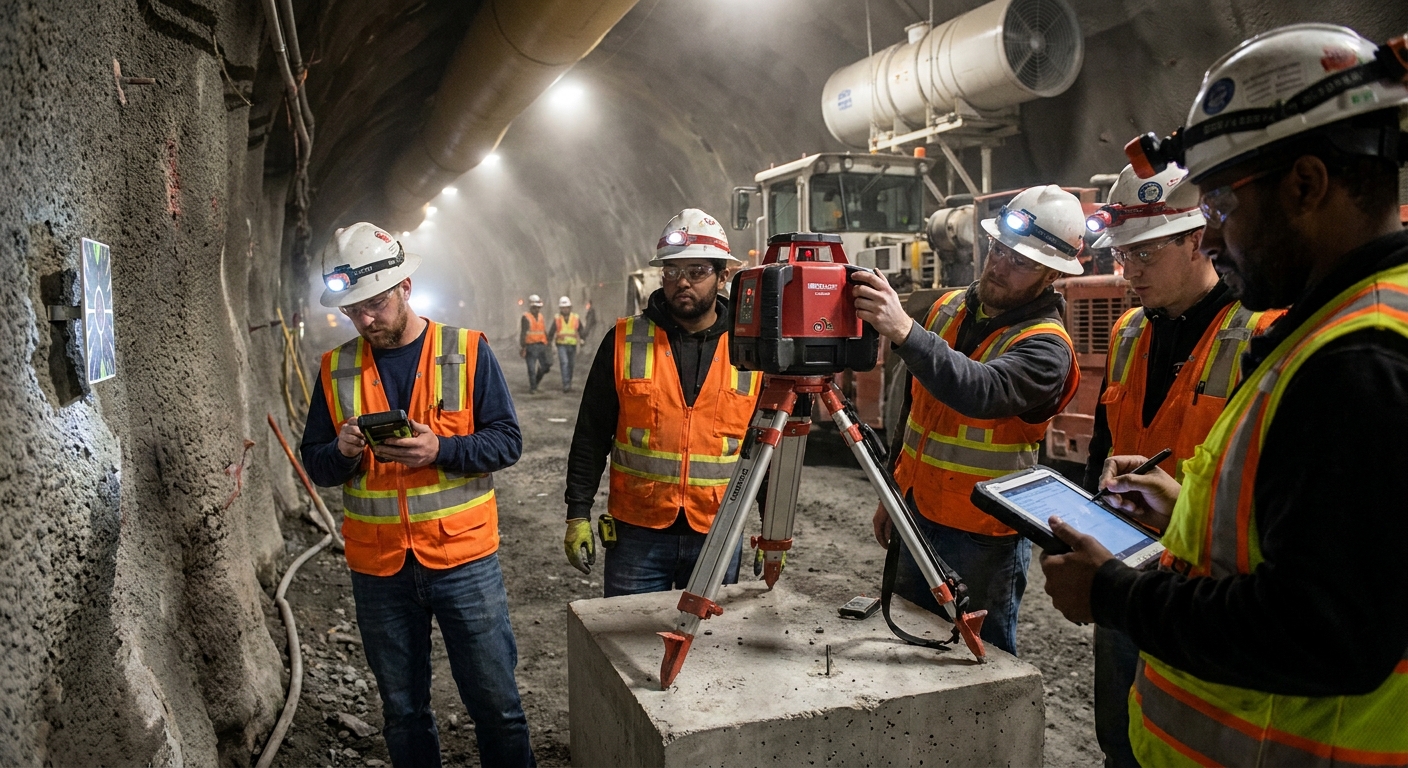 How Tunnel Crews Can Use Laser Alignment Tools More Efficiently