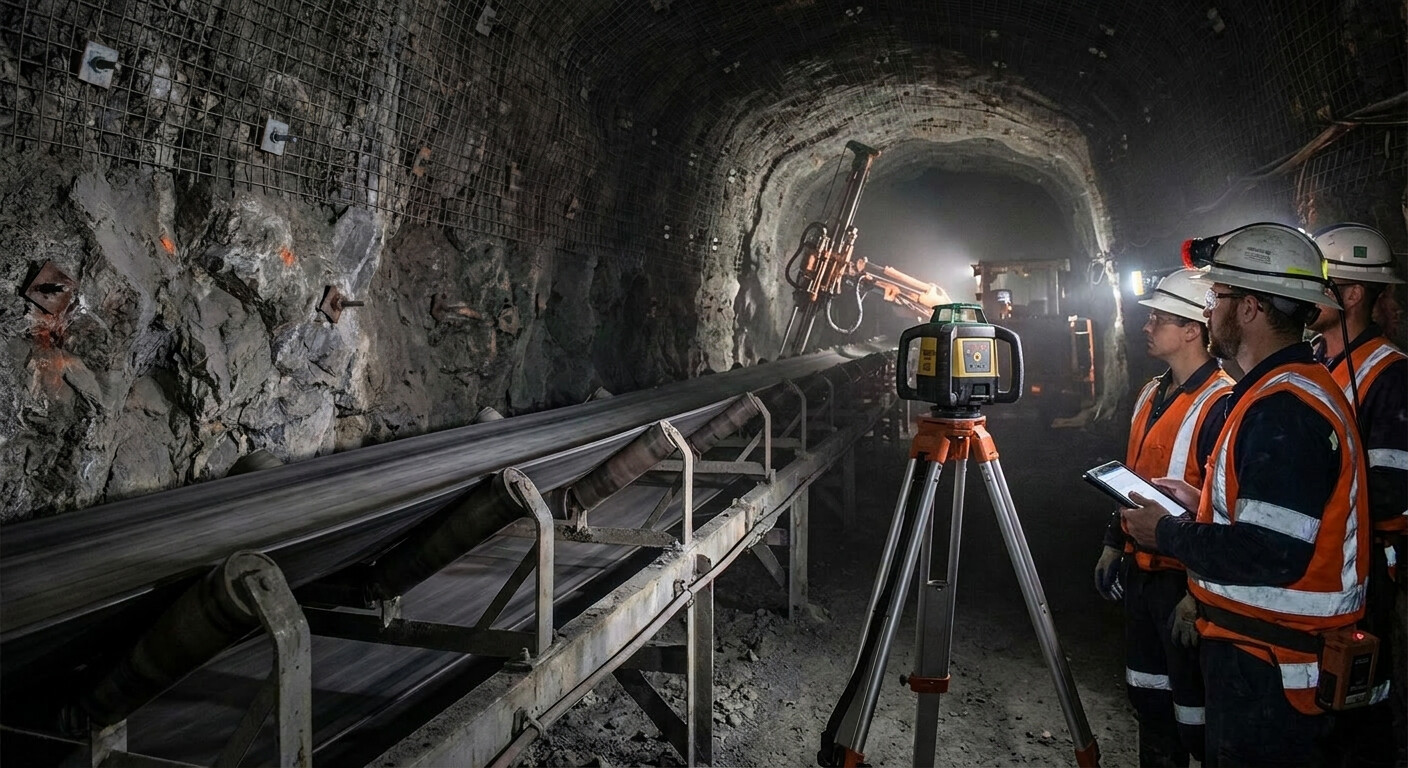 How Laser Alignment Tools Are Used in Mining & Tunneling