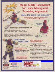 Informational Flyer for Model AP96 Hard Mount for Laser Mining